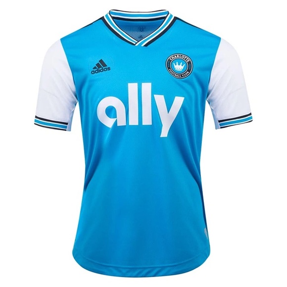 adidas Other - adidas Charlotte FC MLS 22/23 Authentic Mens HOME Jersey